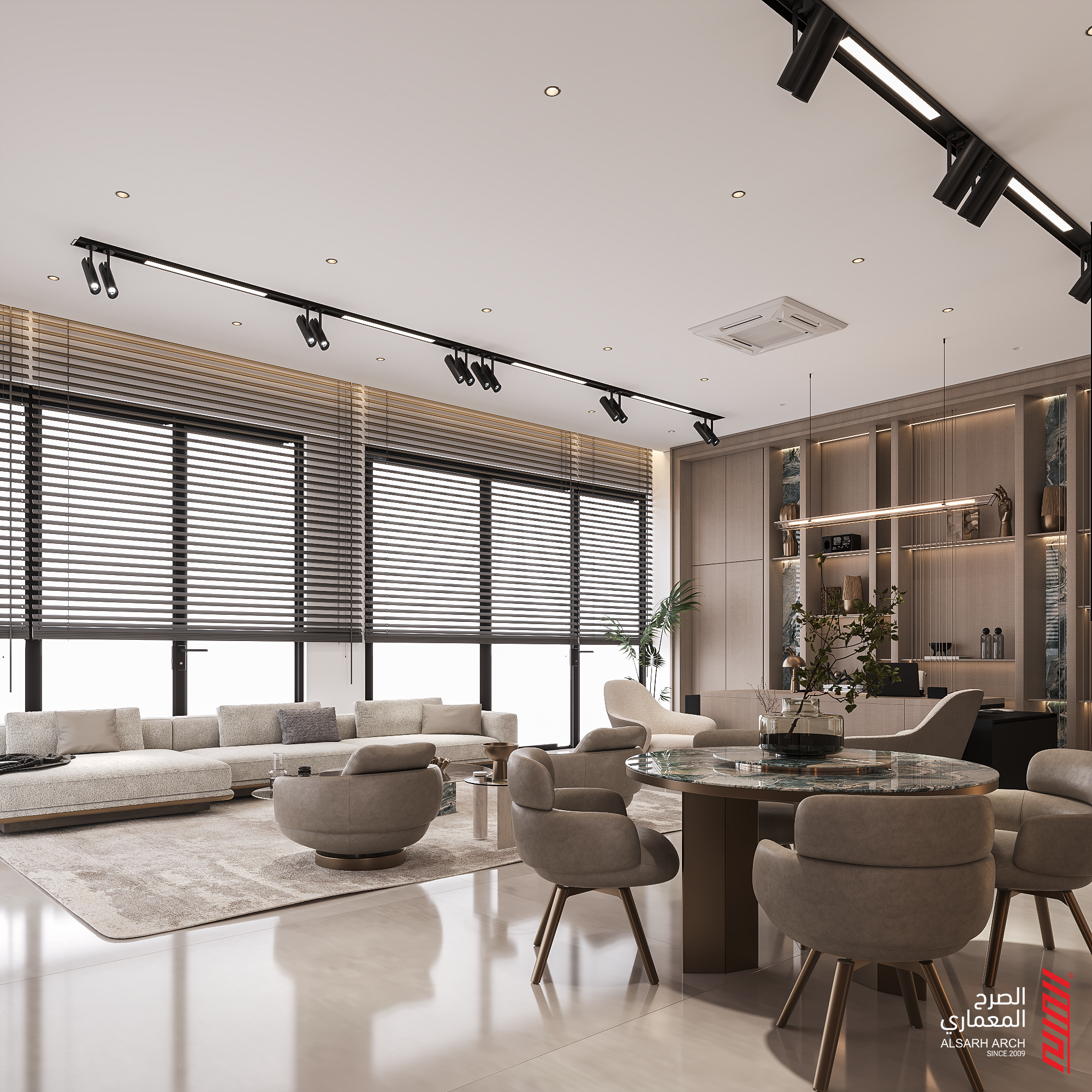 Modern Luxury Office Interior Design in Baghdad